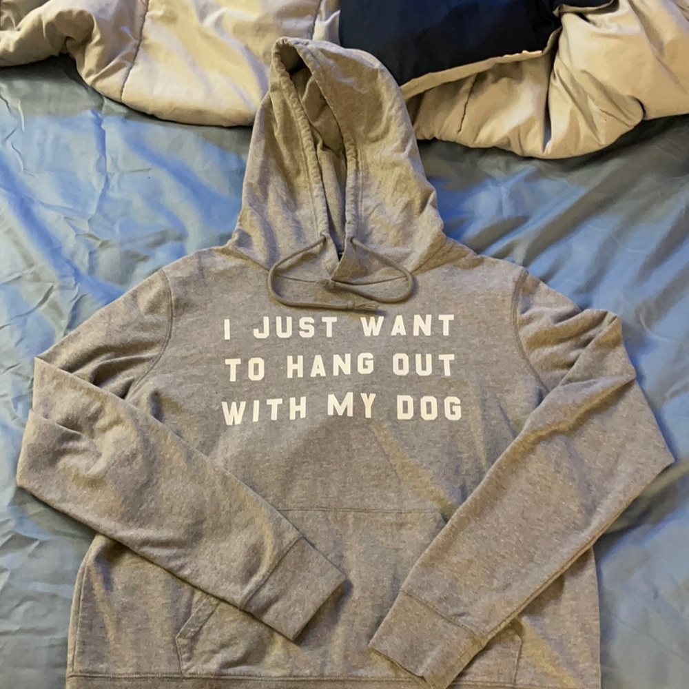 Dog quote hooded shirt